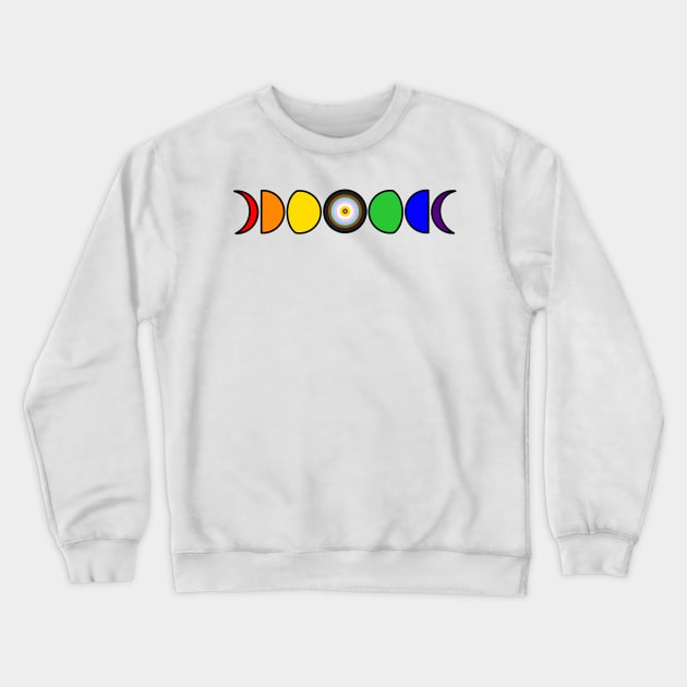 Pride Moons Flag Crewneck Sweatshirt by FilthyAnimals